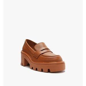 Brown Platform Loafers